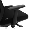 Fotel krzesło biurowe obrotowe regulowane oparcie siatkowe do 100 kg CZARNY