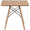 Stół stolik kwadratowy z drewnianymi nogami uniwersalny maks. 150 kg 60x60 cm