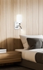 Kinkiet biały hotelowy z lampką do czytania LED Magnum Candellux 21-75673 