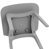 Krzesło skandynawskie plastikowe nowoczesne do 150 kg 2 szt. szare