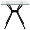 Stół stolik szklany kwadratowy do domu biura maks. 150 kg 80x80 cm