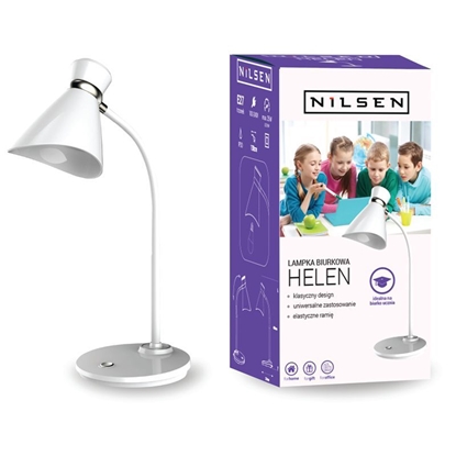 Lampka E27 Helen biała