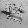 Skrzynia narzędziowa transportowa aluminiowa zamykana na klucz 48 l 76 x 35 x 25.5 cm