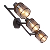 Lampa sufitowa kawowe złoto klosz bursztyn 3xE14 Canabera Candellux 93-82541