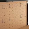 Stół warsztatowy z szufladą półkami i tablicą na narzędzia 119 x 59 cm do 230 kg