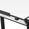 Biurko stół kreślarski uchylny z szufladami stołkiem 90 x 60 cm czarno-białe