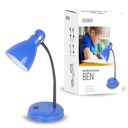 Lampka E27 BEN niebieska
