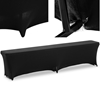 Pokrowiec elastyczny uniwersalny na ławkę 182 x 28 cm czarny