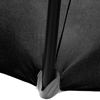 Pokrowiec elastyczny uniwersalny na stół owalny śr. 150 cm czarny