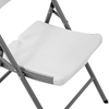Krzesło cateringowe bankietowe ogrodowe składane do 180 kg 40 x 38 cm białe