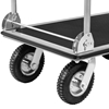 Wózek platformowy magazynowy ręczny składany 1 burta do 300 kg 80 x 60 cm