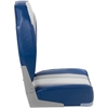 Fotel siedzisko składane do łodzi motorówki 36 x 43 x 60 cm biało-szaro-niebieskie