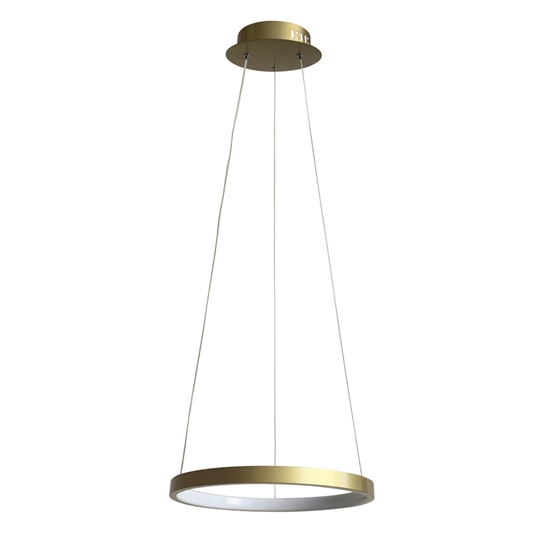 Lampa wisząca złota LED 18W 30cm Lune 31-76113