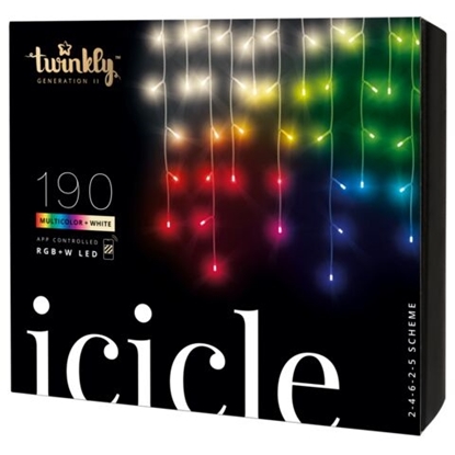 Inteligentne sople LED - Twinkly Icicle Special Edition 190 RGBW