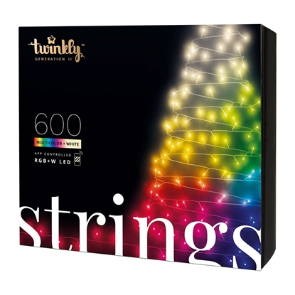 Inteligentne oświetlenie choinkowe - Twinkly Strings 600 LED RGB+W 48 m