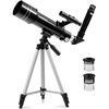 Teleskop luneta refraktor astronomiczny do obserwacji gwiazd 400 mm śr. 70 mm