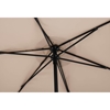 Parasol ogrodowy tarasowy okrągły śr. 270 cm kremowy