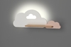 Kinkiet LED 5W dla dziecka biało-różowa chmurka z półką Cloud 21-76717