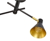 Lampa sufitowa czarno-złota mat regulowana 3x40W Less 33-70975