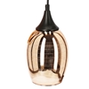 Lampa wisząca czarno-miedziana lustrzane klosze 3x60W Marina Candellux 33-51608  
