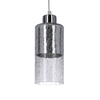 Lampa wisząca sufitowa srebrna szklany klosz E27 Libano Candellux 31-51646