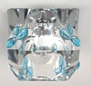 Oprawa stropowa niebieska kryształ 1xG4
