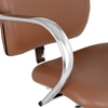 Fotel krzesło fryzjerskie barberskie kosmetyczne London Brown brązowe