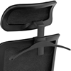 Krzesło fotel biurowy ergonomiczny z oparciem siatkowym zagłówkiem i wieszakiem wys. 40-50 cm